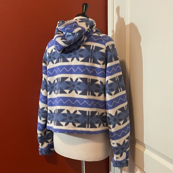 Outdoor Voices Women’s‎ Primo Fleece 1/4 Zip Pullover Blue Southwestern Sweater - Picture 6 of 6